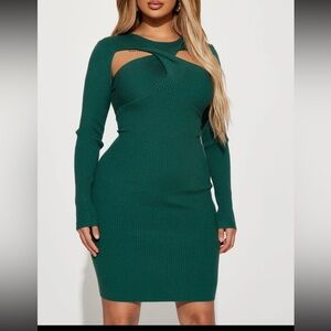 Long sleeve midi dress
